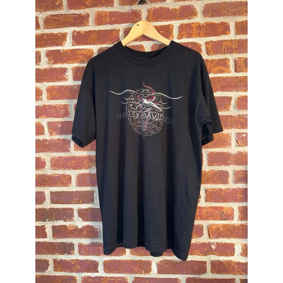 Harley Davidson Vintage black tshirt size‎ large - Picture 1 of 6